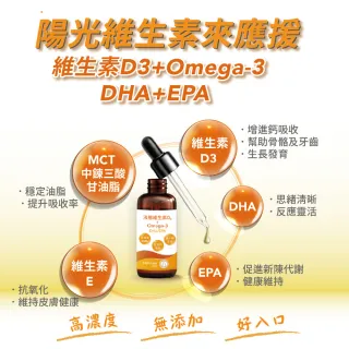 【寶齡富錦】液態維生素D3+Omega3滴劑 5入組(DHA/EPA)