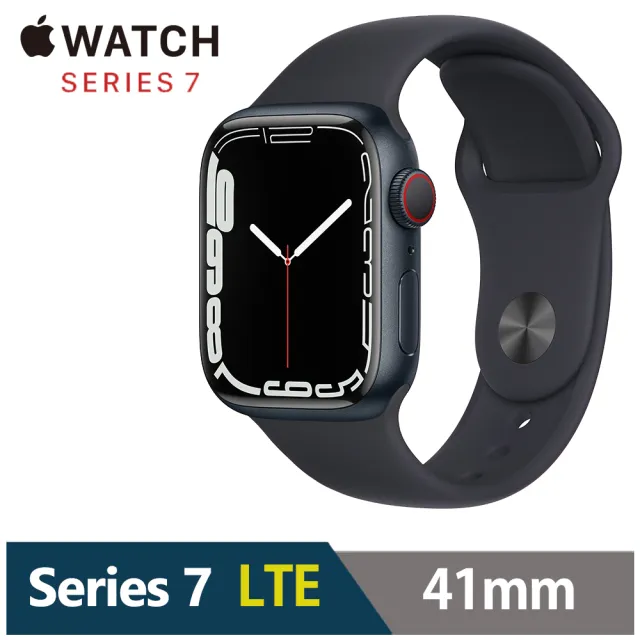 【Apple 蘋果】Apple Watch S7 LTE 41mm★充電集線底座組(鋁金屬錶殼搭配運動型錶帶)