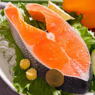 【鮮綠生活】帝王級特厚智利鮭魚切片(380g±10%/片 共8片)