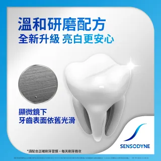 【SENSODYNE 舒酸定】日常防護系列-長效抗敏牙膏超值12入組(牙齦護理120g*9+溫和高效淨白120g*3)