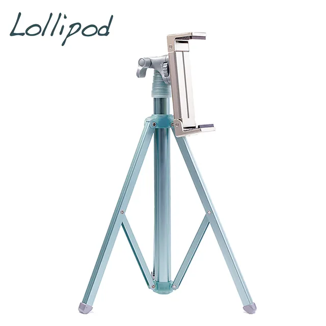 【Lollipod】自拍樂三腳架附平板夾具-冰河藍(LP-TS1第三代)/