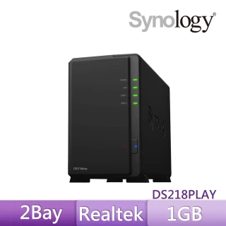 【搭希捷 4TB x2】Synology 群暉科技 DS218play NAS 網路儲存伺服器
