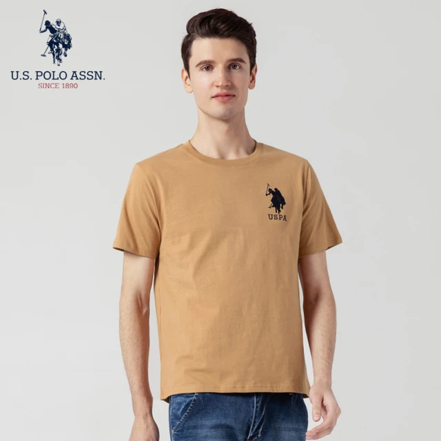 U.S. POLO ASSN.【U.S. POLO ASSN.】男款經典大馬T(金茶色)