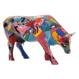【Fubon Art 富邦藝術】CowParade藝術牛：與畢卡索一起喜慶牛年(禮品 擺飾 擺件)