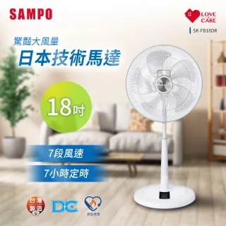 【SAMPO 聲寶】18吋微電腦遙控DC節能風扇(SK-FB18DR)