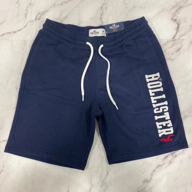 HOLLISTER Co【HOLLISTER Co】Hollister HCO經典文字海鷗短褲(純棉透氣 舒適排汗)