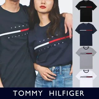 【Tommy Hilfiger】TOMMY 年度爆款LOGO短袖圖案T恤-多色組合(中性別Oversize穿搭/平輸品)