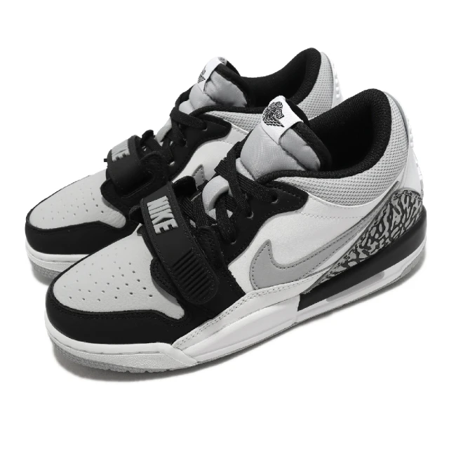 NIKE 耐吉【NIKE 耐吉】休閒鞋 Air Jordan Legacy 312 Low 大童 女鞋 白黑灰 爆裂紋 芝加哥(CD9054-105)