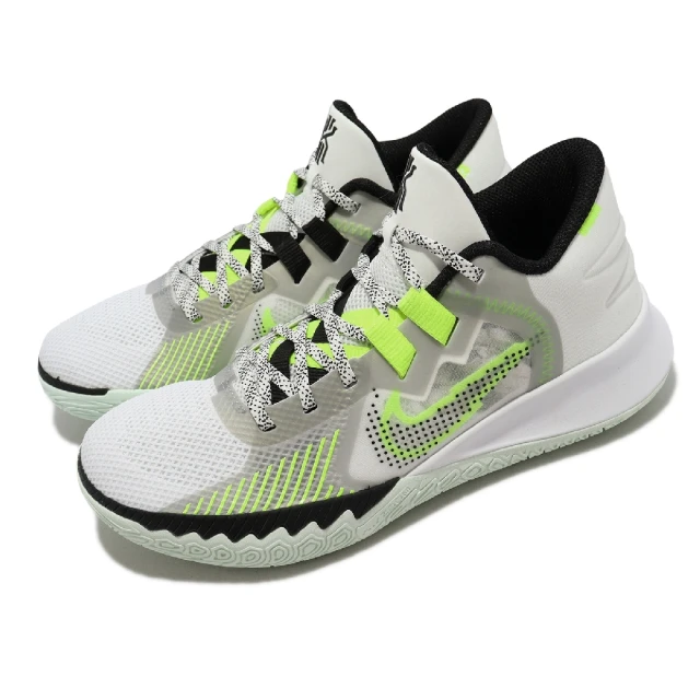 NIKE 耐吉【NIKE 耐吉】籃球鞋 Kyrie Flytrap V EP 白 黑 螢光綠 男鞋 子系列 KI XDR 練習鞋(DC8991-101)