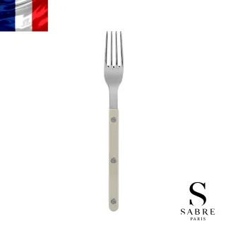 【Sabre Paris】Bistrot復古酒館純色系列-亮面主餐叉-卡其