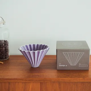 【ORIGAMI】日本 ORIGAMI 摺紙咖啡陶瓷濾杯組Ｍ(11色 含杯座)