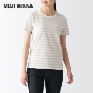 【MUJI 無印良品】女有機棉天竺圓領短袖T恤(共8色)