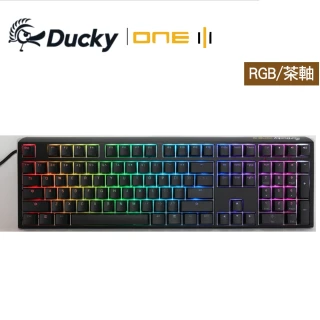 【Ducky】One 3 RGB 黑 100%機械式鍵盤(茶軸 中文 PBT)