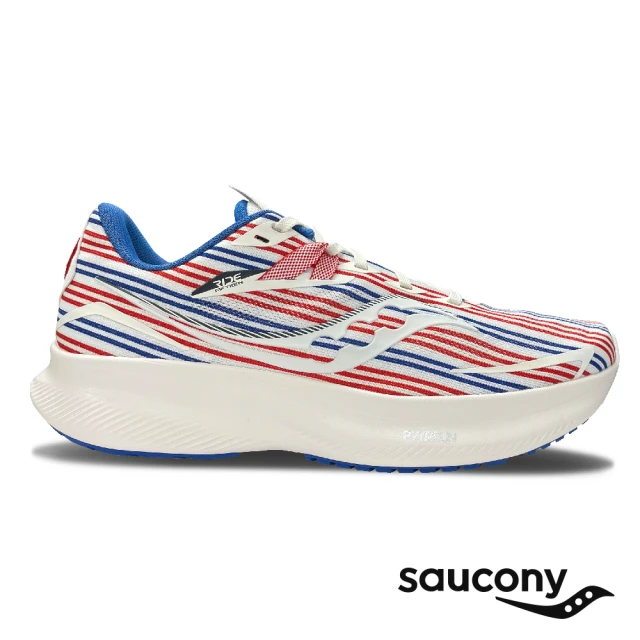 【SAUCONY 索康尼】慢跑鞋/運動鞋/休閒鞋/男鞋 緩衝避震 原廠貨 RIDE 15(獨立紀念日-SCS20729-76)