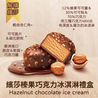 【阿奇儂】PARFAIT繽莎榛果巧克力冰淇淋禮盒X3盒組(冰淇淋版繽莎巧克力)
