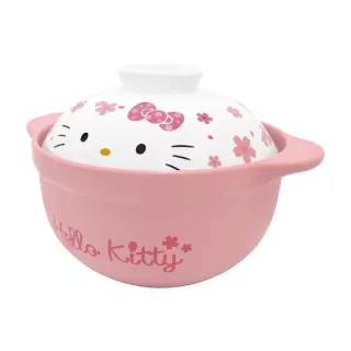 【SANRIO 三麗鷗】Hello Kitty櫻花耐熱鍋(1500ml  可煮燉燜各種食物)