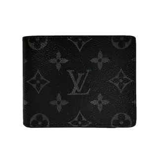 【Louis Vuitton 路易威登】M62294 SLENDER男士經典Monogram花紋短夾(黑色)