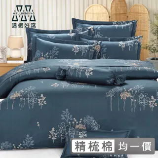 【這個好窩】台灣製精梳棉六件式鋪棉兩用被床罩組(雙人/加大)