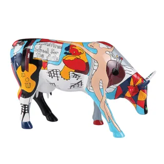 【Fubon Art 富邦藝術】CowParade藝術牛：畢卡索藝術學院 大型(禮品 擺飾 擺件)