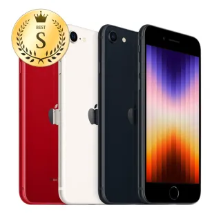 【Apple 蘋果】S級福利品 iPhone SE3 64G 4.7吋(電池96% 外觀9成9新 原廠外盒)