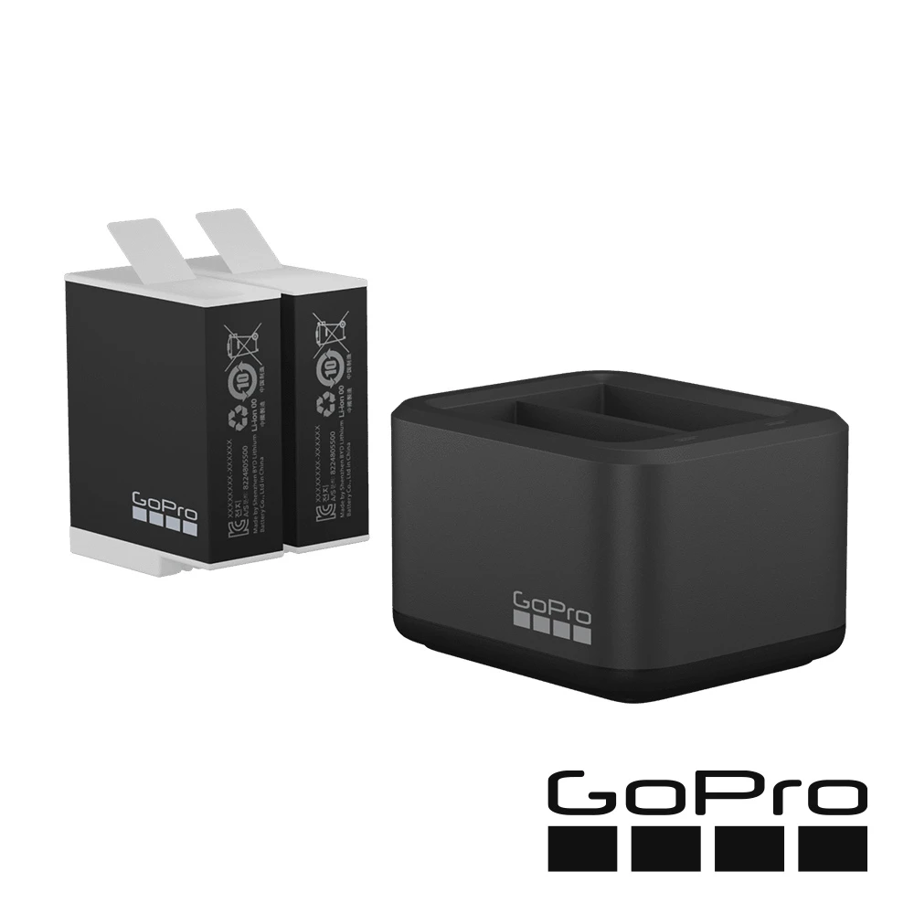 【GoPro】雙充+ENDURO高續航電池2入套組 For HERO91011 Black(ADDBD-211-AS)