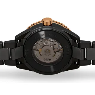 【Rado 雷達表】庫克船長高科技陶瓷鏤空機械錶-43mm(R32127162)