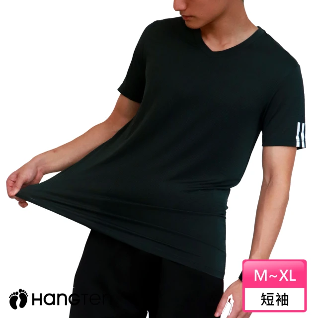 【Hang Ten】吸濕快乾抗菌涼感短袖 _HT-B12011(綠)