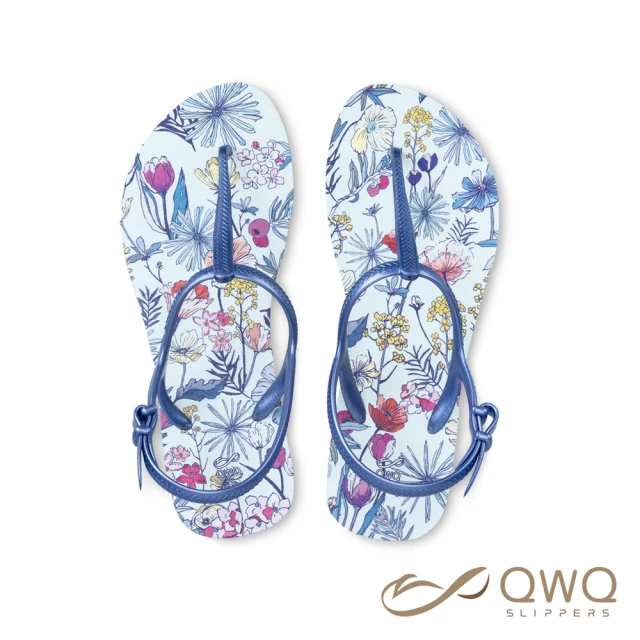 【QWQ】女款防滑防水夾腳涼鞋 露台上的波麗 淡水色 室外涼拖鞋(GIPL00504)