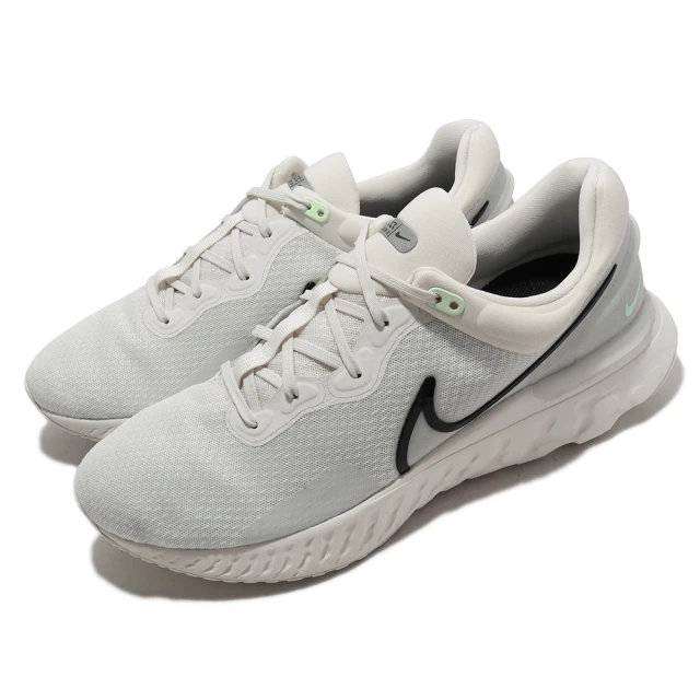 NIKE 耐吉【NIKE 耐吉】慢跑鞋 React Miler 3 男鞋 黑 白 緩震 路跑 馬拉松 運動鞋(DD0490-004)