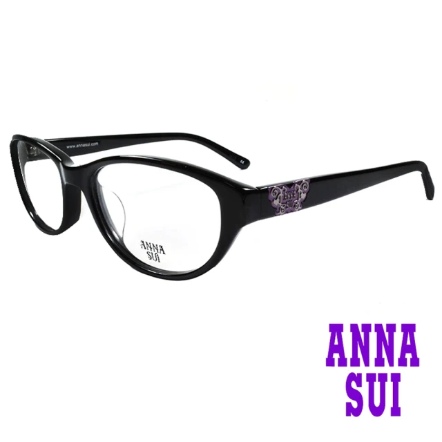 【ANNA SUI 安娜蘇】日系工業蝴蝶造型光學眼鏡-黑(AS633-001)