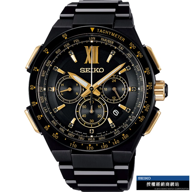 【SEIKO 精工】Brightz 太陽能電波限量錶(8B92-0AG0SD/SAGA212J)