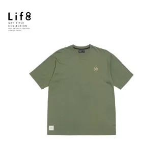 【Life8】ALL WEARS 表情符號 印花短袖上衣-淺綠(41077)