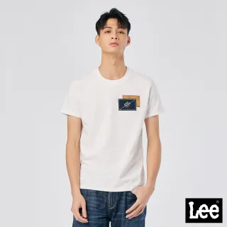【Lee】皮牌印花 男短袖T恤-共2色(101+ 系列)