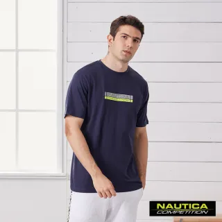 【NAUTICA】COMPETITION男裝簡約LOGO短袖T恤(藍)