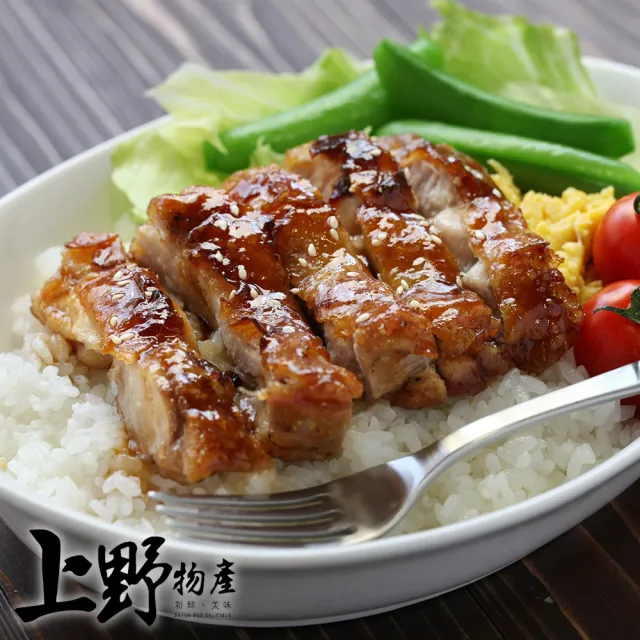 【上野物產】江戶流 日式醬烤無骨雞腿排 x12片(100g±10%/片 雞排 冷凍食品)