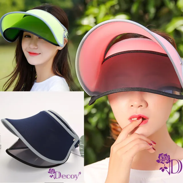 【Decoy】機能透氣＊雙層防曬彈性掀蓋遮陽帽(多色可選)
