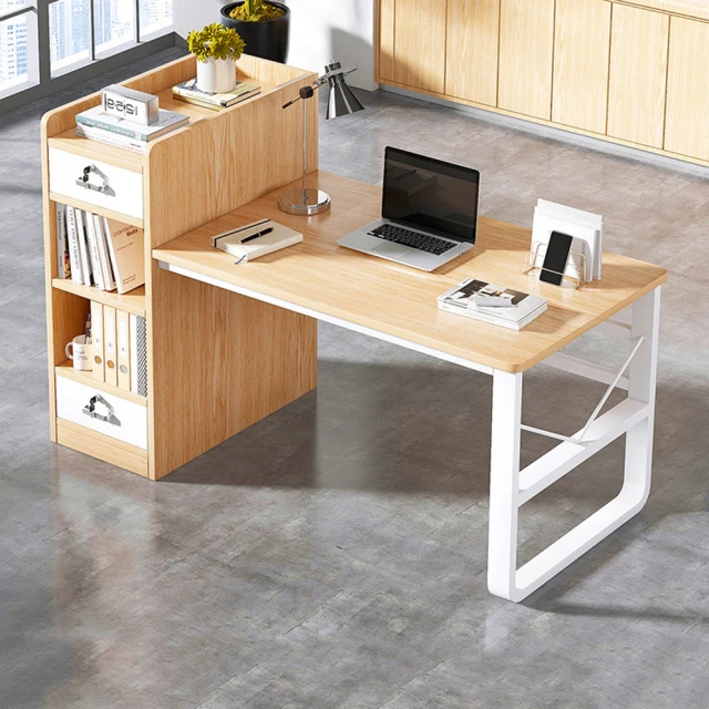 【HappyLife】書櫃式書桌110公分 Y10558(電腦桌 工作桌 書桌 化妝台 梳妝台 桌子 辦公桌)