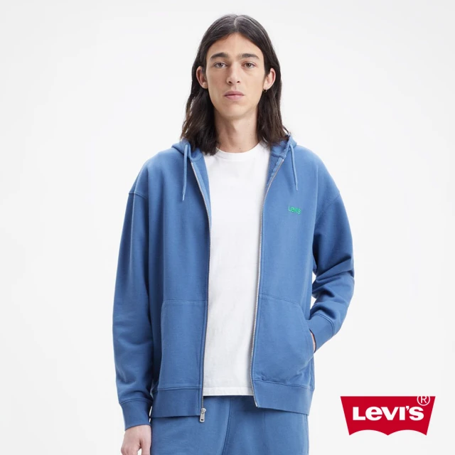 LEVIS【LEVIS】男款 連帽外套 / 精工刺繡Logo 靛藍 熱賣單品