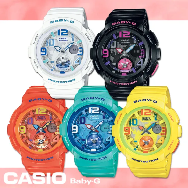 CASIO 卡西歐Baby-G 系列】海灘旅行系列-地圖錶盤設計女錶(BGA-190) momo購物網- 好評推薦-2023年8月
