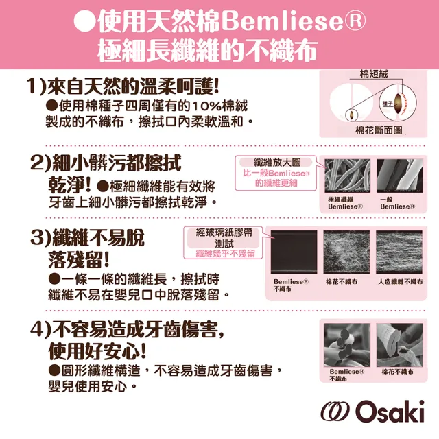 日本osaki 新日本製嬰兒潔牙棉28入 100 精製純水製造全新包裝 Momo購物網