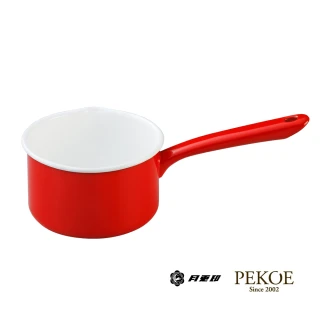 琺瑯單手牛奶鍋(紅．14cm)