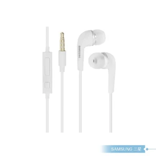 【Samsung三星】原廠 線控耳機 3.5mm各廠牌適用 立體聲 入耳式 接聽鍵 免持聽筒(白色款)