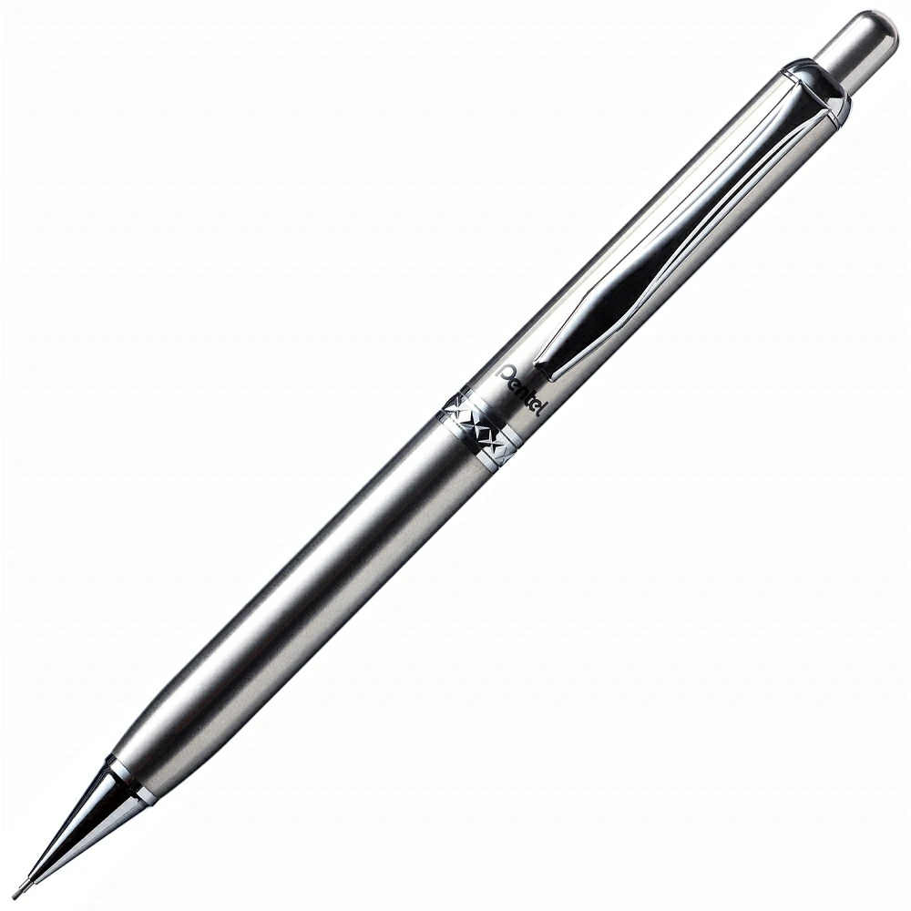 Pentel飛龍A810T高級不鏽鋼自動鉛筆 時尚銀
