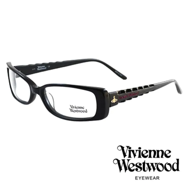 【Vivienne Westwood】英倫骨棒龐克造型光學眼鏡英倫骨棒龐克造型光學眼鏡(黑 VW175M04)