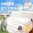 【JAROI】台灣製100%初生小羔羊毛被3KG保暖型(送舒眠枕2入)