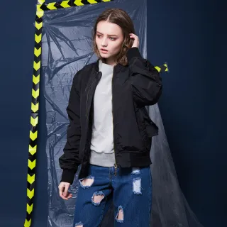 Who Cares Ma 1軍風飛行外套 黑色 軍綠色 Momo購物網