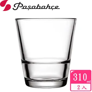 【Pasabahce】強化可疊式威士忌杯310cc(二入組)