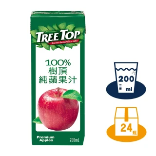 100%樹頂蘋果汁200ml*24入