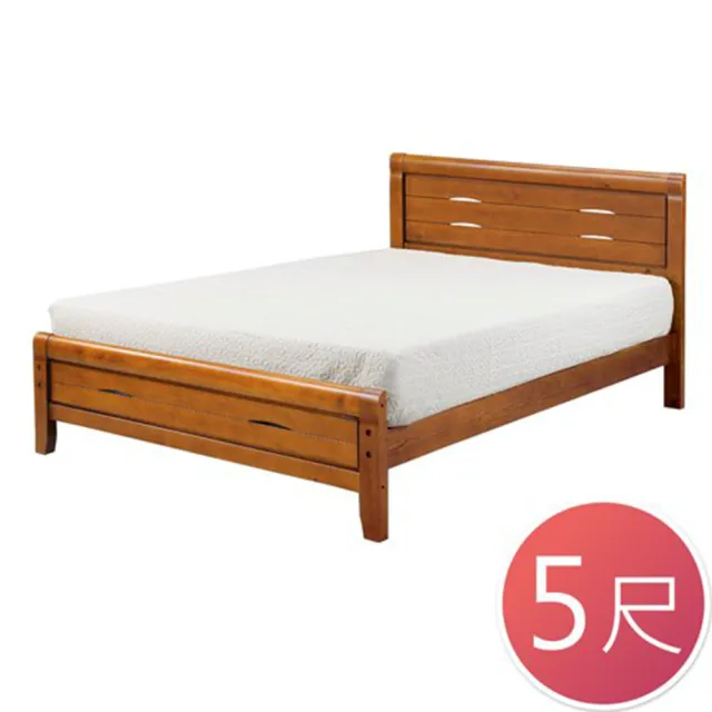 【BODEN】諾倫5尺簡約實木雙人床架(不含床墊)