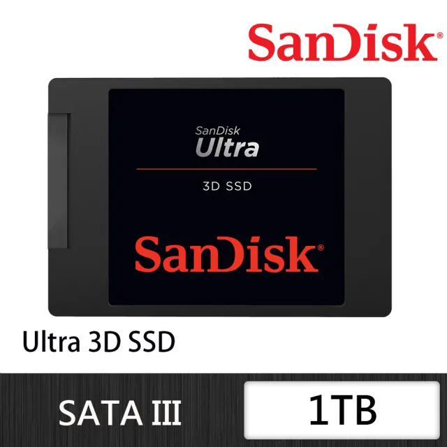 SanDisk】Ultra 3D SSD 1TB 2.5吋SATAIII固態硬碟- momo購物網- 好評